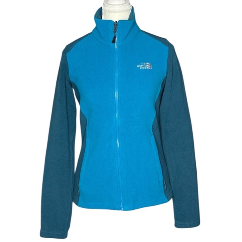 The North Face RDT 300 Khumbu Fleece Jacket Womens Blue Teal Zip Up Full Zip XS